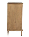 Coast - 2 Door Rattan Cabinet - Woodtone