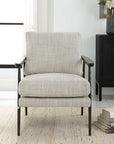 Sebastian - Cast Iron Accent Chair - Gray