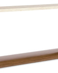 Eleana - Marble Top Console Table - Medium Wood
