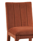 Brianne - Dining Chair Set of 2 - Rust Orange