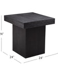 Padula - Large End Table - Black