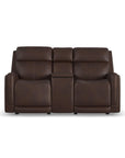 Alister - Power Gliding Loveseat With Console, Power Headrests & Lumbar