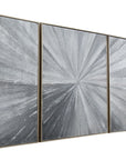 Cambric Canvas Art Set of 3 - Dark Gray