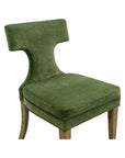 Oliver - Dining Chair Set of 2 - Moss Green / Rustic Brown