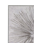 Energy Burst Canvas Art - Pearl Silver