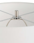 Quinn - Table Lamp - White & Silver