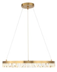 Segovia - Round Crystal LED Chandelier - Gold