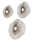 Avarie - Metal Wall Art (Set of 3) - Gold