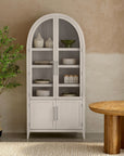 Fynn - Display Cabinet - Light Gray Oak
