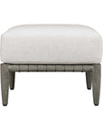 Borneo - Cushion Outdoor Ottoman - White