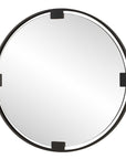 Cornelia - Black Round Mirror