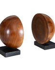 Teak And Noir - Bookends (Set of 2) - Light Brown