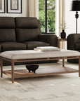 Verona - Rectangular Coffee Table - Beige / Dark Brown