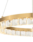 Segovia - Round Crystal LED Chandelier - Gold