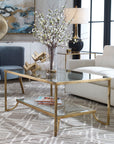 Katina - Leaf Coffee Table - Gold