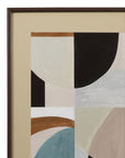 Curved Vision Framed Print Set of 2 - Light Brown