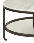 Whitman - Round Cocktail Table - White