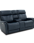 View - Power Reclining Loveseat With Console, Power Headrest & Lumbar