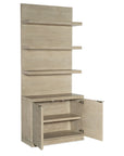 Cascade - Bookcase Base And Hutch - Light Brown