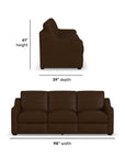 Hudson - Sofa - Dark Brown