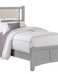 Bonanza - Linen Upholstered Bed With Mansion Footboard
