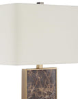 Lafferty - Marble Table Lamp - Dark Brown