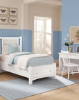 Bonanza - Pebble Gray Upholstered Bed With Storage Footboard