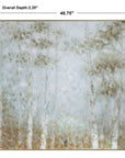 Cotton Woods - Hand Painted Canvas - Light Blue