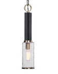 Jarsdel - 1 Light Industrial Mini Pendant - Black