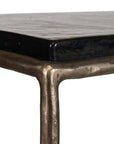 Ovard - Minimalist Metal Console Table - Brass