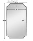 Lennox - Scalloped Corner Mirror