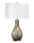 Shyla - Dark Glass Table Lamp - White