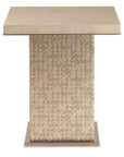 Geometry - High Side Table - Polished Limestone