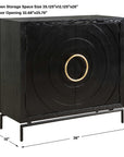 Briseis - 2 Door Cabinet - Black