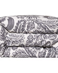 Augusta Toile - Queen Duvet Cover - White / Black
