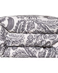 Augusta Toile - Queen Duvet Cover - White / Black