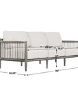 Borneo - Outdoor Sofa - Brown / Oyster White