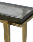 Preston - Rectangular Accent Table - Brass,Gold