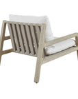 Strapped - Outdoor Lounge Chair - Light Brown / Light Gray