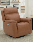 Sawyer - Swivel Glider With Power Headrest, Lumbar, Heat & Massage