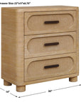 Scottie - 3 Drawer Chest - Natural Oak