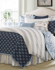 Prescott - King Comforter Set (Set of 3) - Navy
