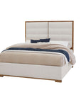Crafted Oak - Erin's Upholstered Bed Headboard, Footboard And Rails
