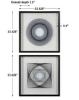 String Duet - Geometric Art (Set of 2) - Black