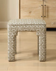 Satoria - Upholstered Small Bench - Green / White