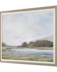 Restful Vista-Awe - Landscape Art - Black / Blue / Brown / Gold / Gray / Green / Woodtone