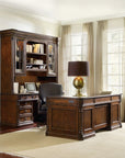 Leesburg - Executive Desk - Dark Brown