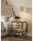 Sanctuary - Mirrored Leg Nightstand - Bling