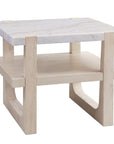 Newport - Rectangle End Table - White