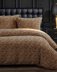 Adrienne - Queen Duvet Cover Set Set of 3 - Gold